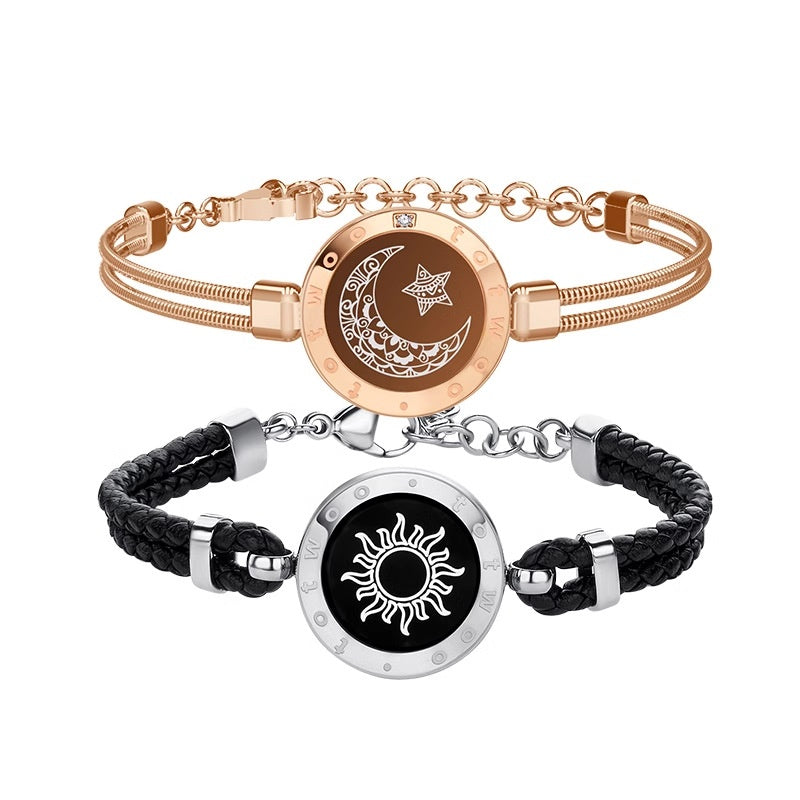Smart Couple Bracelet with Vibration and Light Alerts