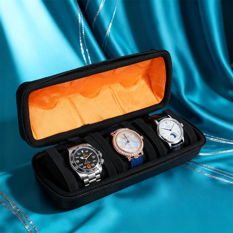 Portable Watch Storage Organizer Bag with Sponge Protection