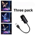 USB light with three pack text and product images on a white background