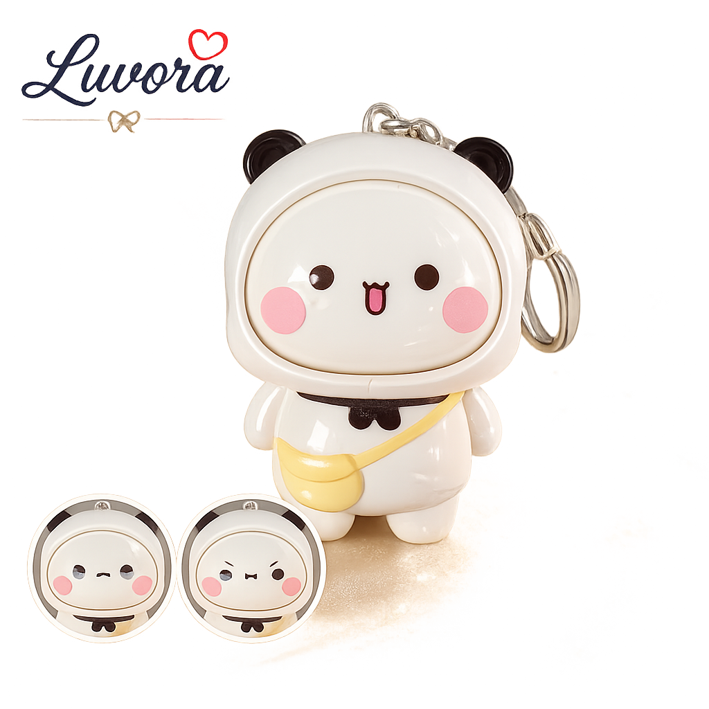 Reversible Face Doll Keychain Desktop Ornament