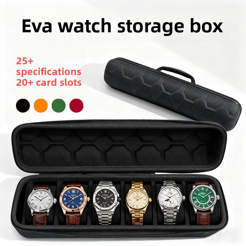 Portable Watch Storage Organizer Bag with Sponge Protection