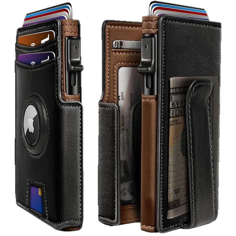 Magnetic Flip RFID Protection Mens Wallet
