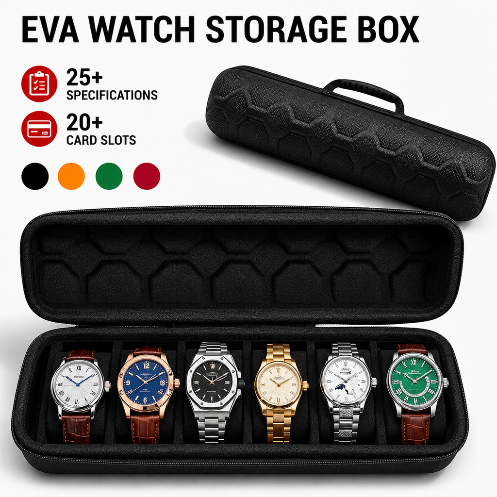 Portable Watch Storage Organizer Bag with Sponge Protection