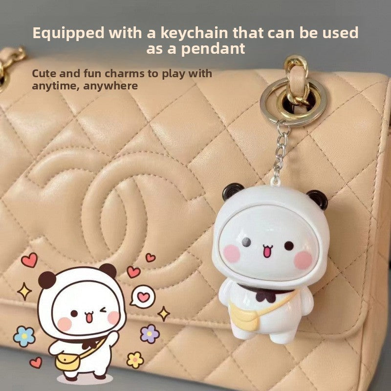 Reversible Face Doll Keychain Desktop Ornament