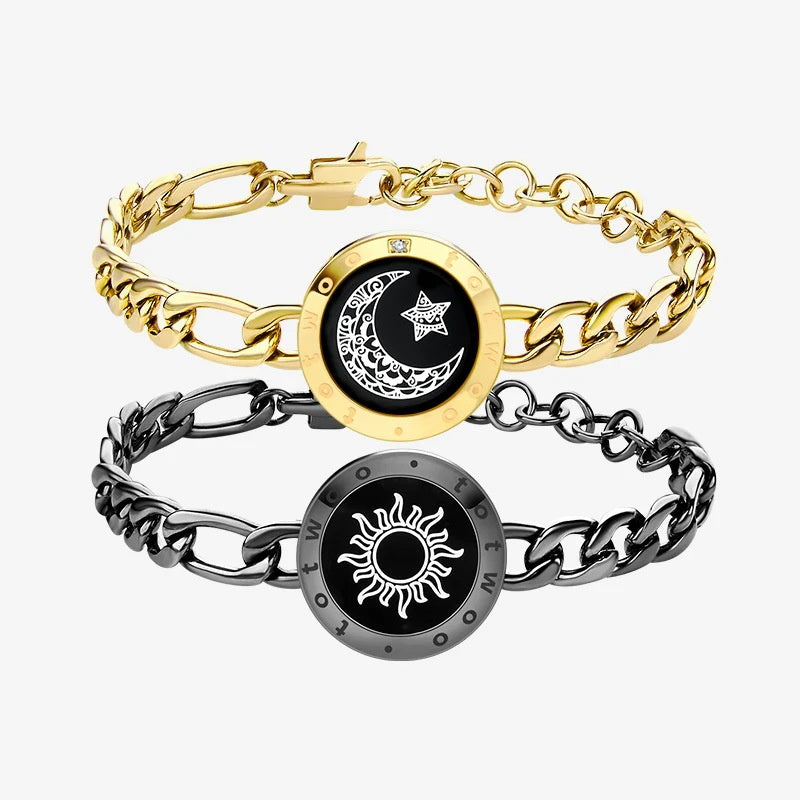Smart Couple Bracelet with Vibration and Light Alerts