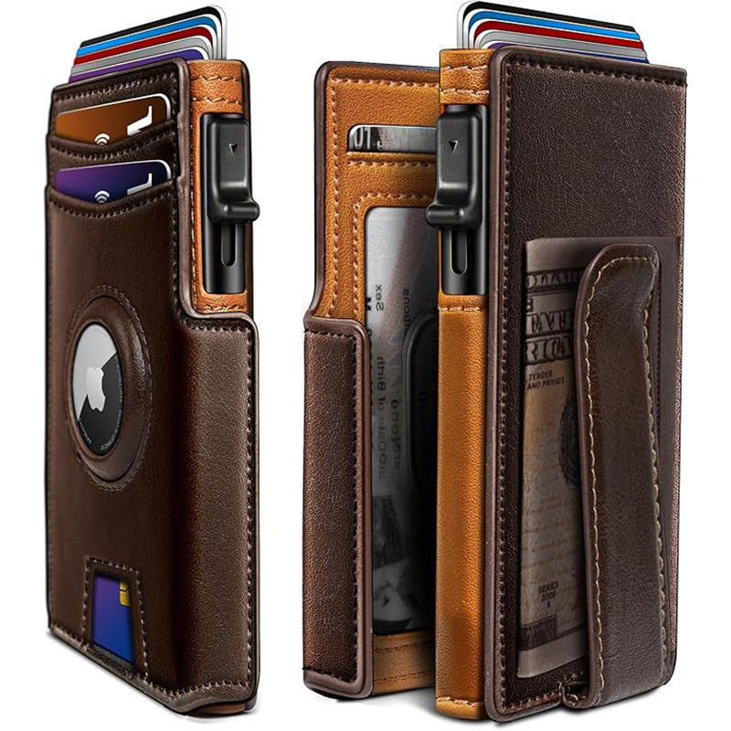 Magnetic Flip RFID Protection Mens Wallet