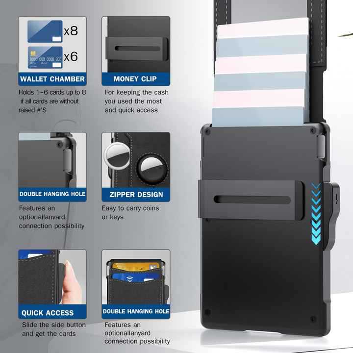Bi-Fold RFID Protection Carbon Fiber Wallet