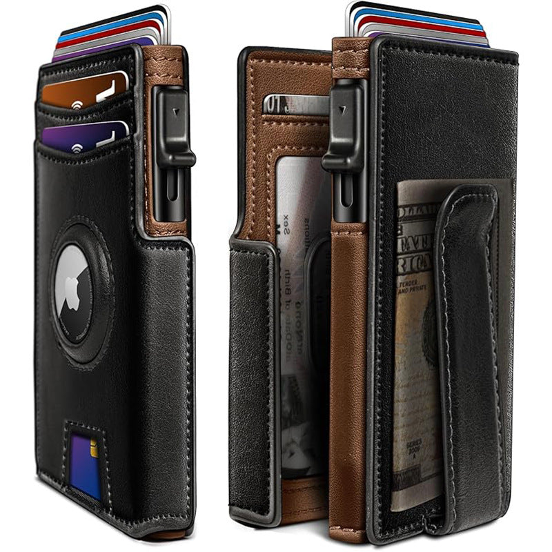 Magnetic Flip RFID Protection Mens Wallet