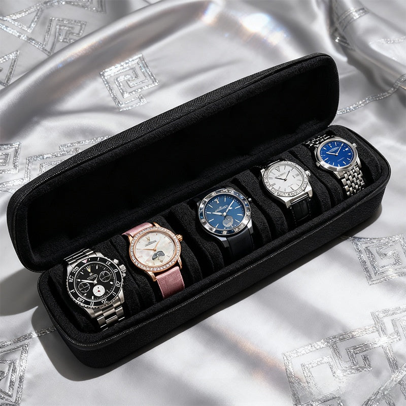 Portable Watch Storage Organizer Bag with Sponge Protection