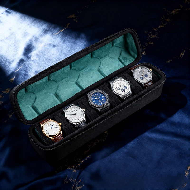 Portable Watch Storage Organizer Bag with Sponge Protection
