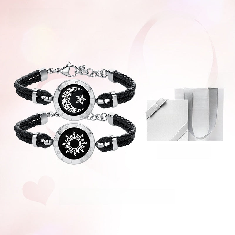 Smart Couple Bracelet with Vibration and Light Alerts